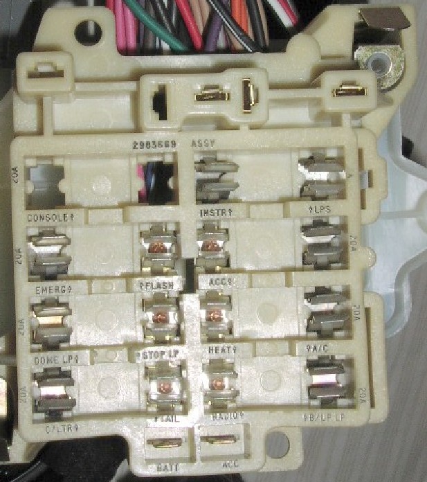 Can anyone post a pic or diagram of a Duster Fuse box? | Moparts