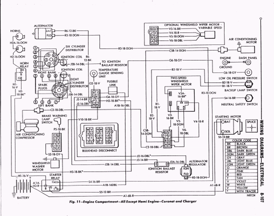 Wiring Diagram for 68 Charger | Moparts Question and Answer | Moparts
