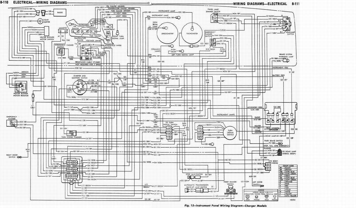 Wiring Diagram for 68 Charger | Moparts Question and Answer | Moparts