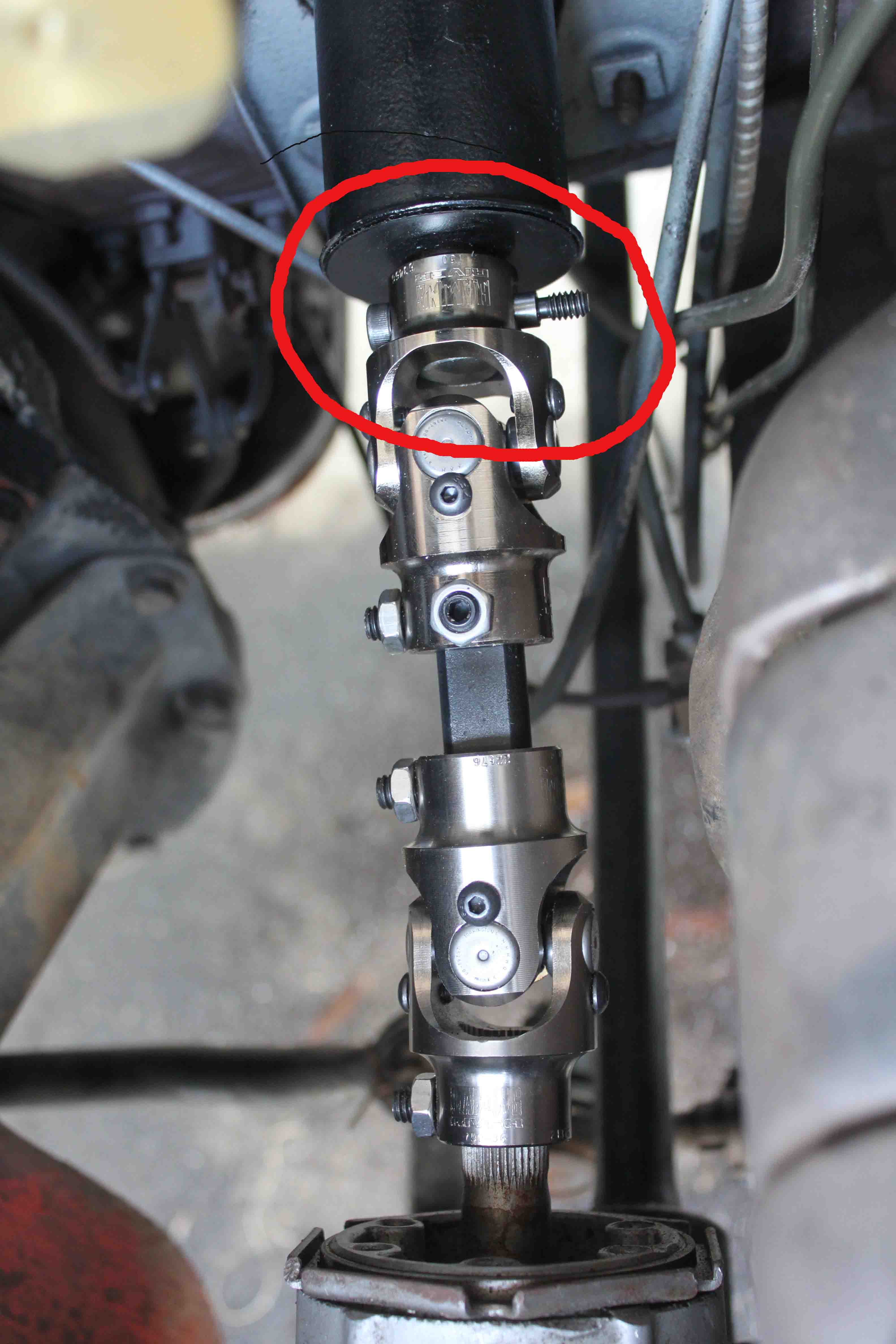 Steering Column to Universal Joint connection - Moparts Forums