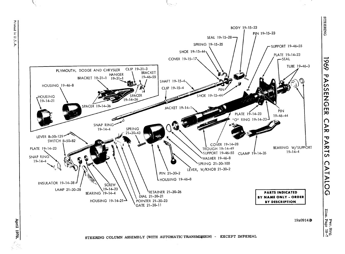 Anybody Got A Pic Of The Breakdown Of A Steering Column - Moparts Forums