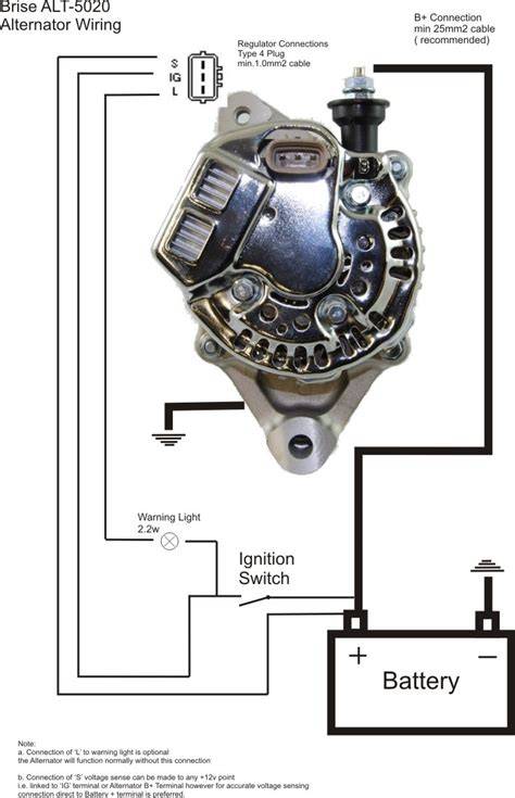 4 Pin Alternator Wiring Diagram